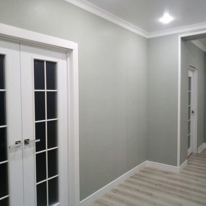 Поклейка обоев, галтель