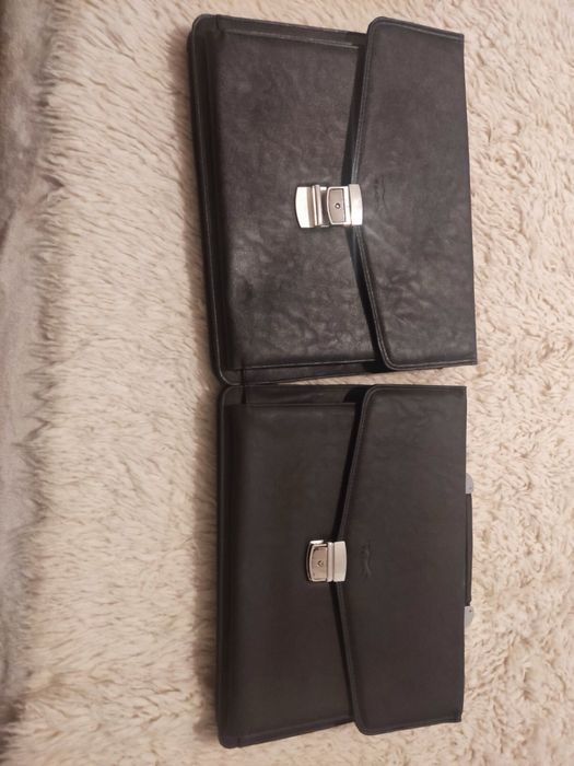 Нови кожени бизнес чанти / органайзери – 2 броя