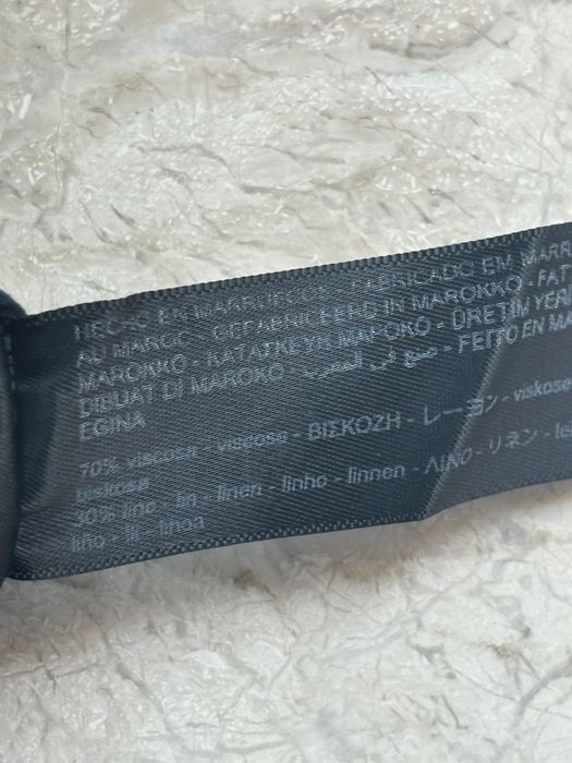 Massimo dutti pantaloni satinați amestec in, navy.