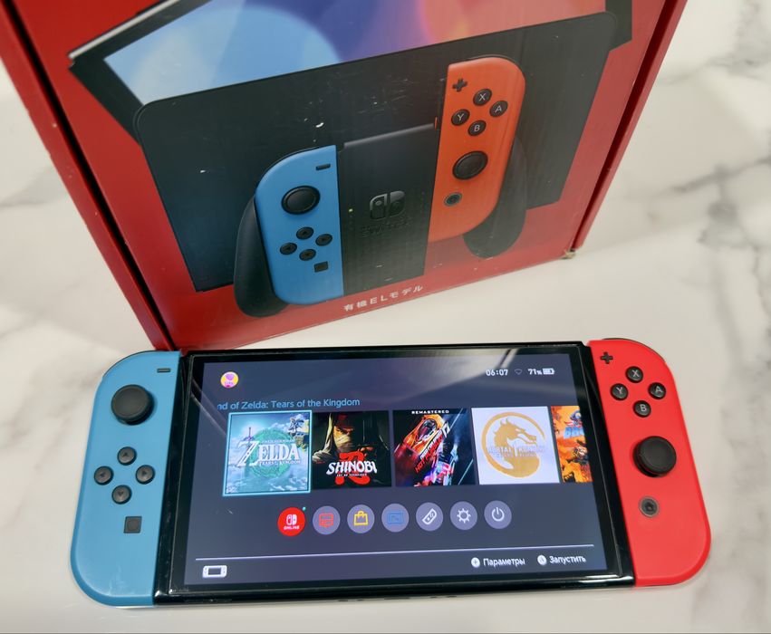 switch oled,256гб,прошитый,nintendo switch oled
