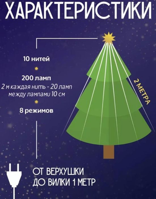 Гирлянда конский хвост