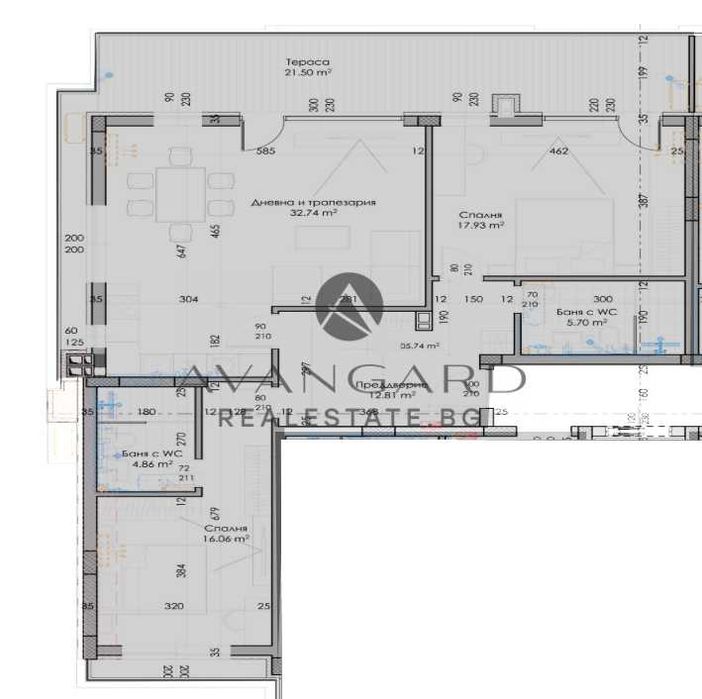 оф.24757 Тристаен апартамент/ Гребна база
