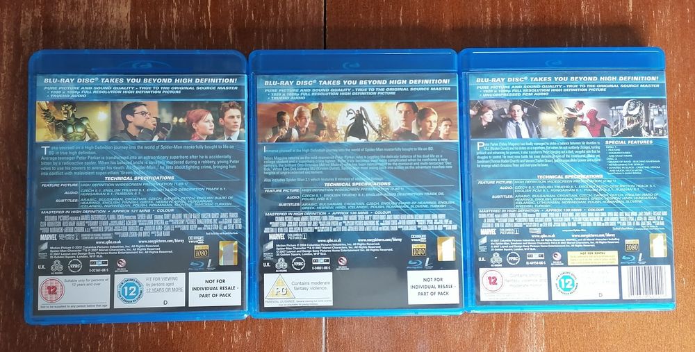 Spider-Man Trilogy 2002-07 (Blu-ray)