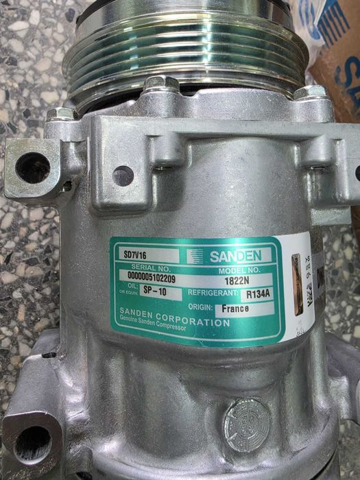 Чисто НОВ Компресор за Климатик Sanden SD7V16 1822N за Peugeot / Citroen