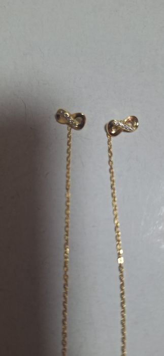 Cercei argint placat cu aur noi