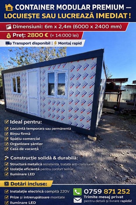 Vand containere modulare