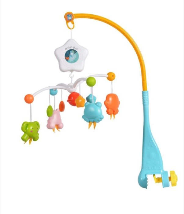 Carusel muzical cu proiectie pentru patut, jucarie cu lumini