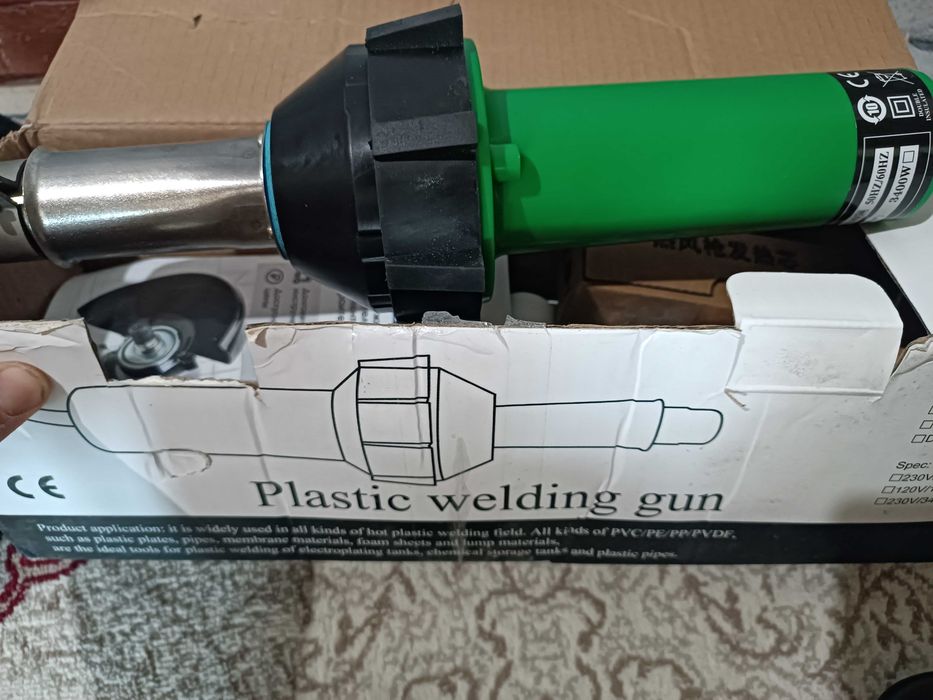 Фен строительный с регулировкой температуры для сварки