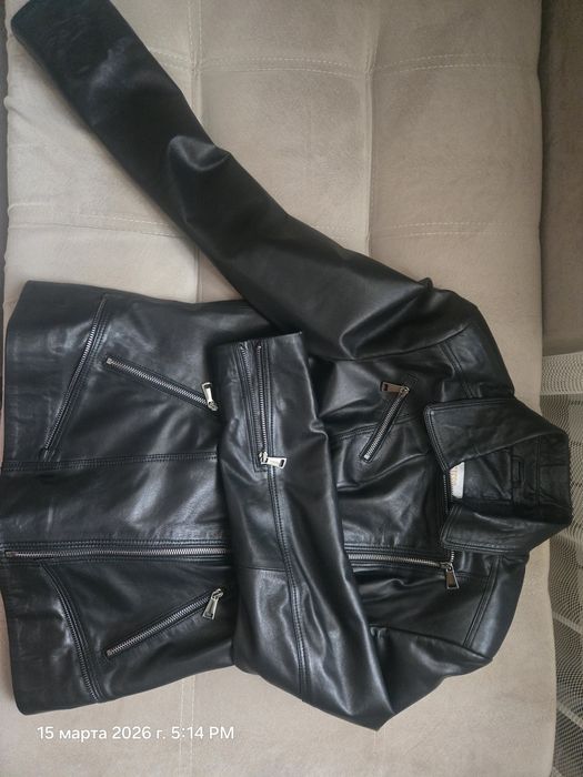 Кожаная косуха женская