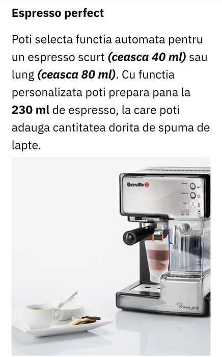 Expresor breville