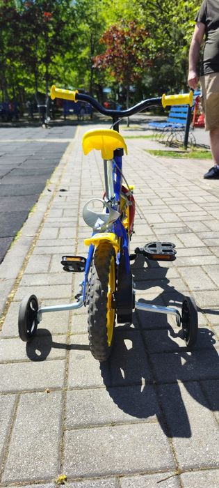 Bicicleta copii-   Dino Bikes - Bicicletă pentru copii 12" 123GL-SIP Pompierul Sam