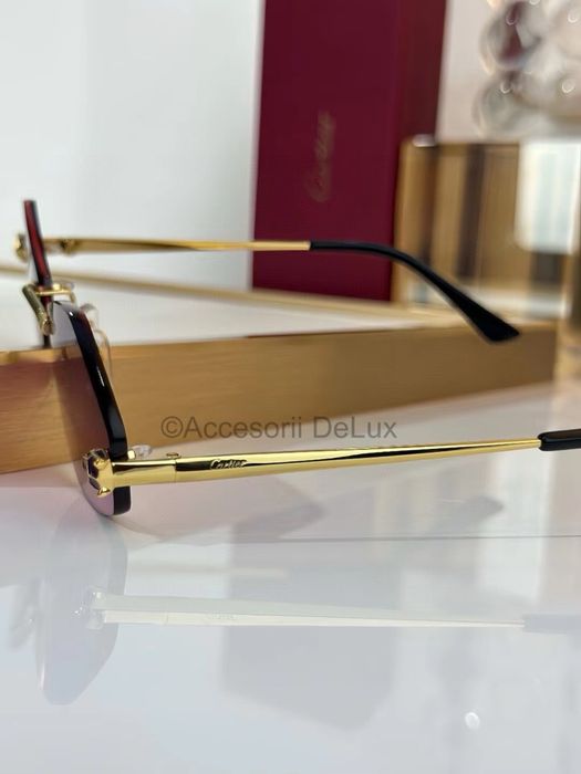 Ochelari de Soare Cartier Zeiss Panthere Embellishment CT0433S Polarised Noi Full Box [Verificare Colet]