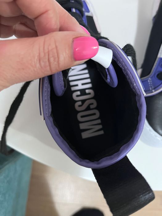 Pantofi sport noi - fete Moschino