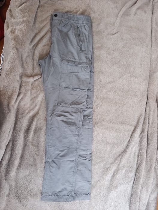 H&M Regular Fit Ripstop Cargo Joggers - Grey - Men (Gri)