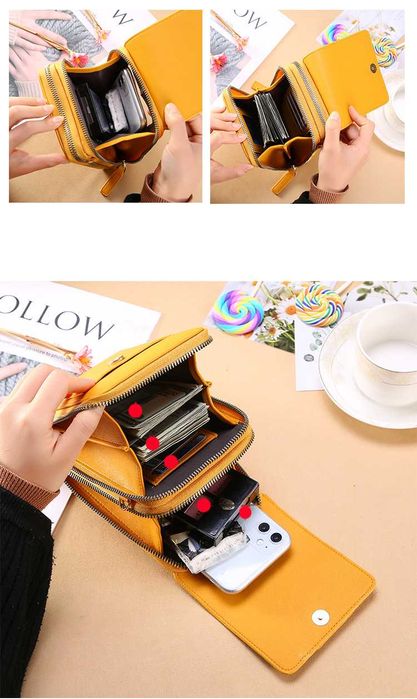 чанта портмоне с дълга дръжка