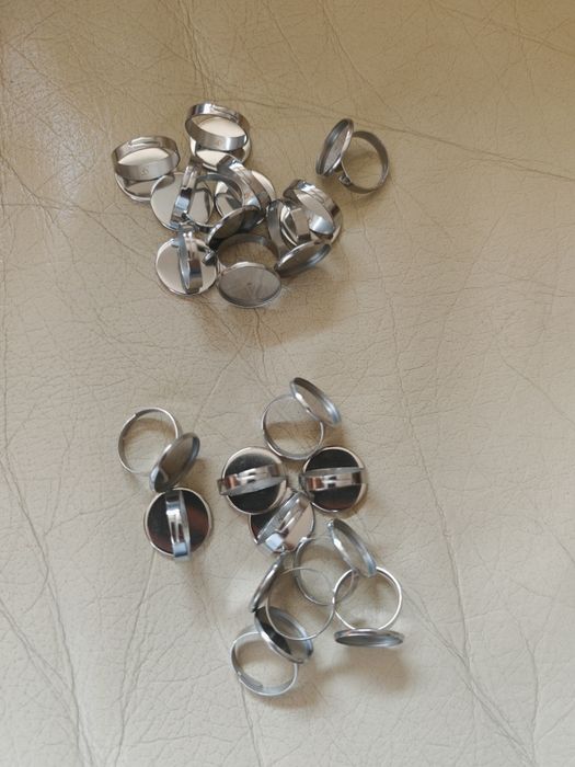 Baze Inele Oțel Inoxidabil 18mm - Set 20 buc. - Handmade