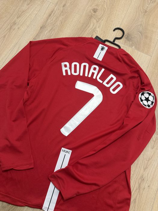 Bluza de fotbal Tricou de fotbal Nike Manchester United Cristiano Ronaldo 7 CR7 final ucl marime L nou cu eticheta