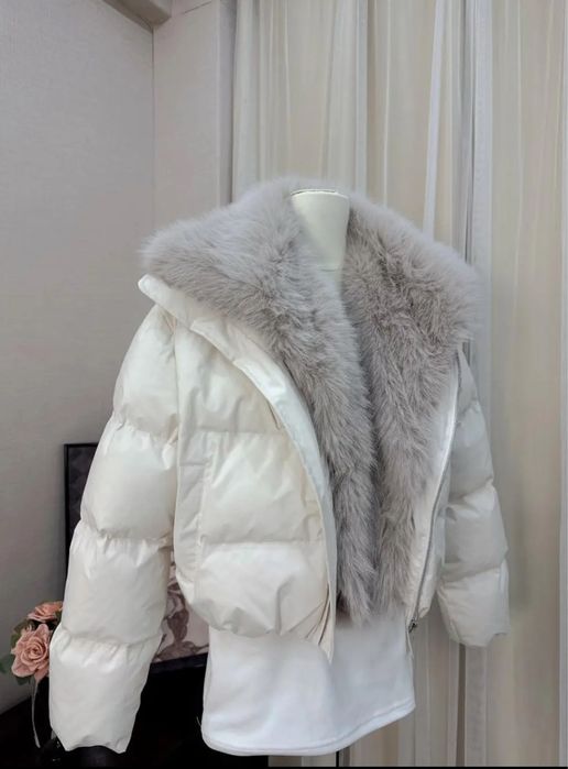 Куртка укороченная с варежками