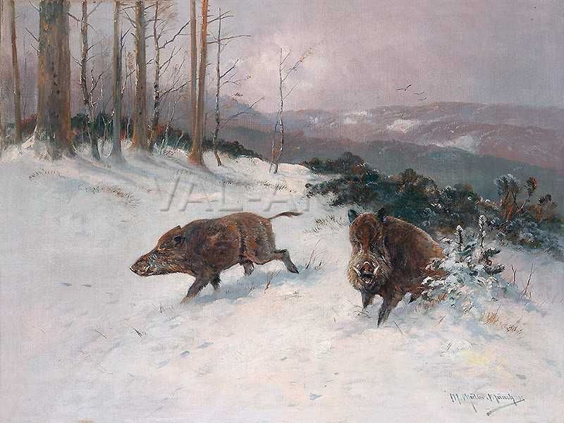 Репродукции на картини - ловни /животни/