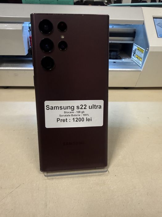 Samsung s22 ultra / 128 gb / 100% baterie / garantie