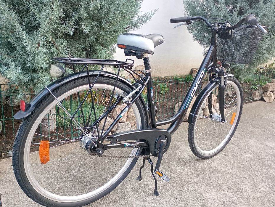 Bicicletă damă CYCO,cu 7 vit Nexus,frână picior,negru !!