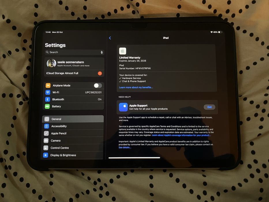 URGENT!!!Ipad (gen 10) 10.9 64GB silver