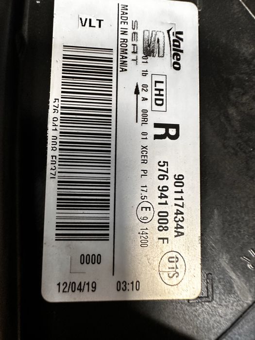 Far dreapta full led seat ateca cod:576941008.f.