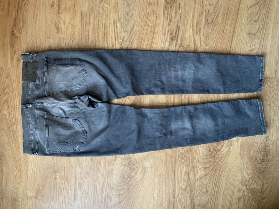 Blugi True Religion barbati gri, model Rocco, masura 36