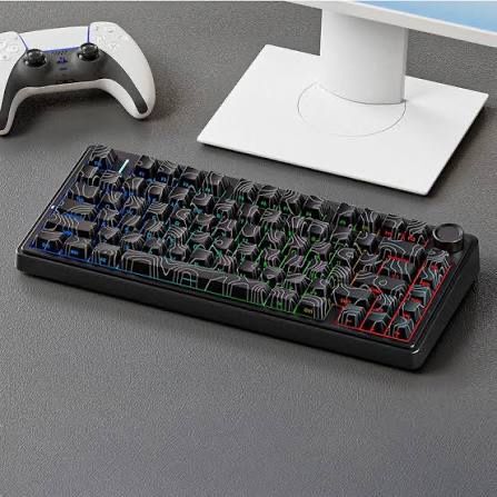Tastatură mecanică gaming AULA F75 RGB, wireless, 75%