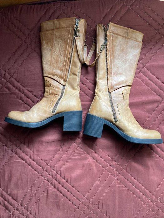 Дамски ботуши естествена кожа