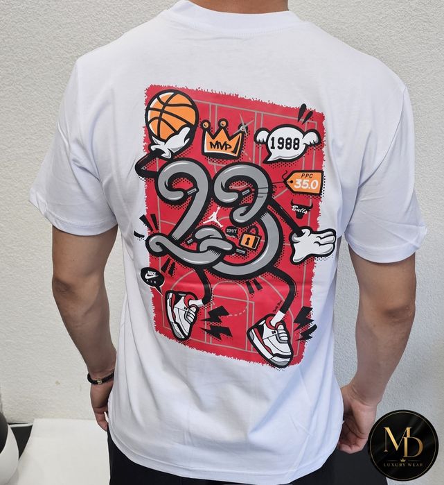 Мъжка тениска Air Jordan 23 бяла