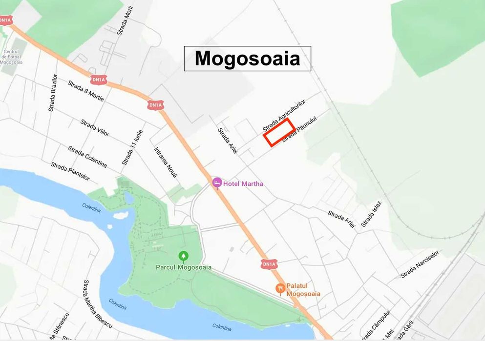 Loturi de teren premium în Mogoșoaia Complex privat, gard si utilități , PUZ aprobat