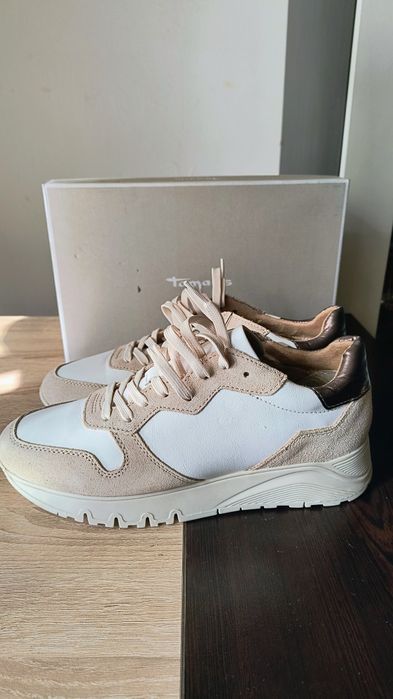 Чисто нови маратонки Tamaris – естествена кожа, 41 номер (от Париж)