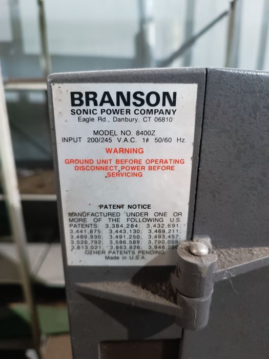 Ултразвукова преса за заваряване на пластмаса Branson 8400Z