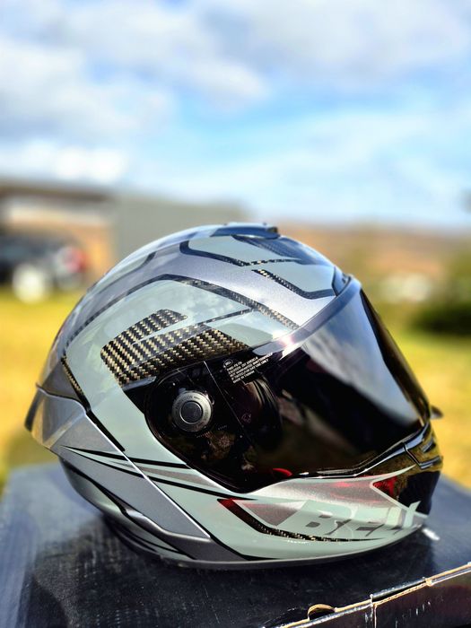 Casca moto  Bell Race Star DLX FLEX Labyrinth Gloss Black/Gray.
