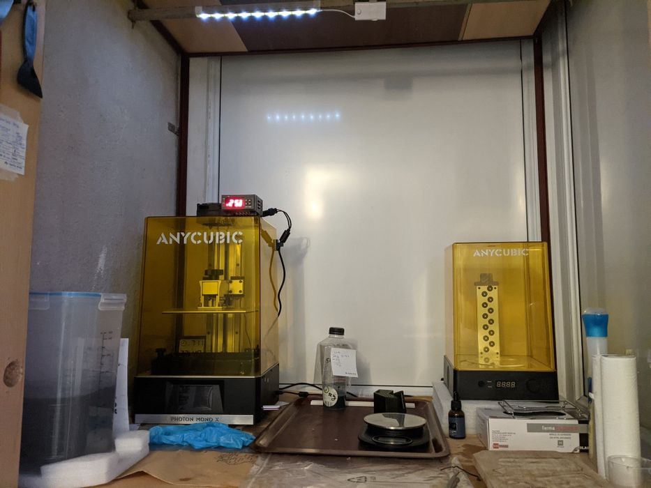 Vand set imprimare 3d rasina Anycubic Mono X & washing station