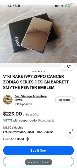bricheta zippo zodiac