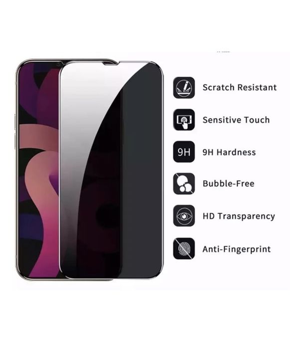 Folie Sticla IPHONE 14/15/16/16E/17 PRO MAX PLUS Premium Privacy Full