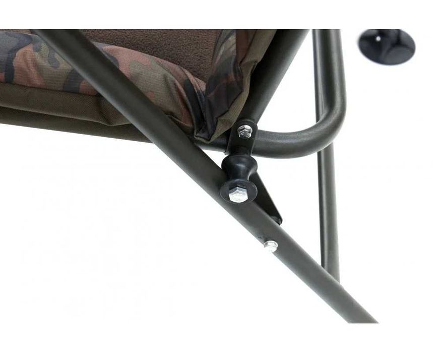Scaun Pescuit ZFISH DELUXE- Green / Camo - Spatar Inalt Reglabil 8 Pozitii
