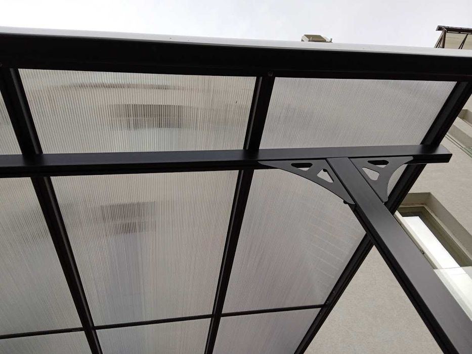 Алуминиев навес за тераса/веранда Westmann антрацит 313x300 cm, 9 кв м