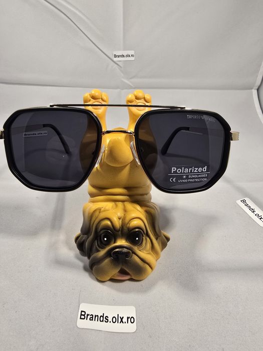 Ochelari de soare polarizati Emporio Armani, gold, P3613, made in Italy