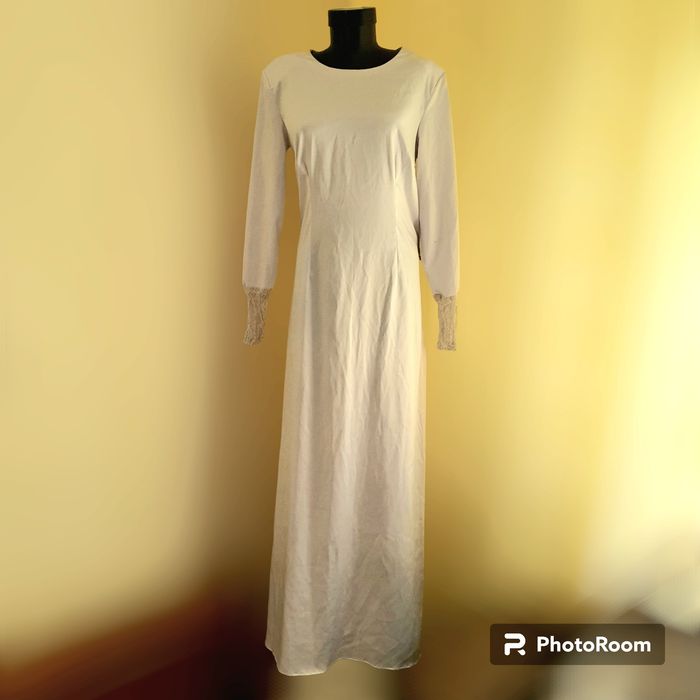Rochie alba lunga de ocazie
