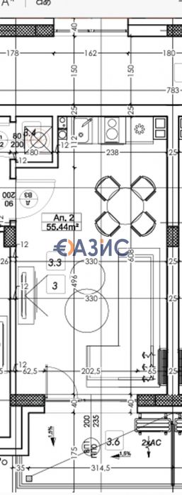 Продава се Двустаен апартамент в с. Равда, Област Бургас - 76 кв.м за 687 €/кв.м - Снимка #1