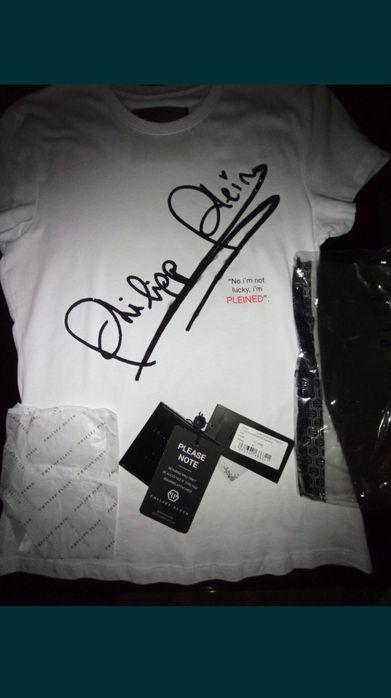 Tricou Philipp Plein alb L