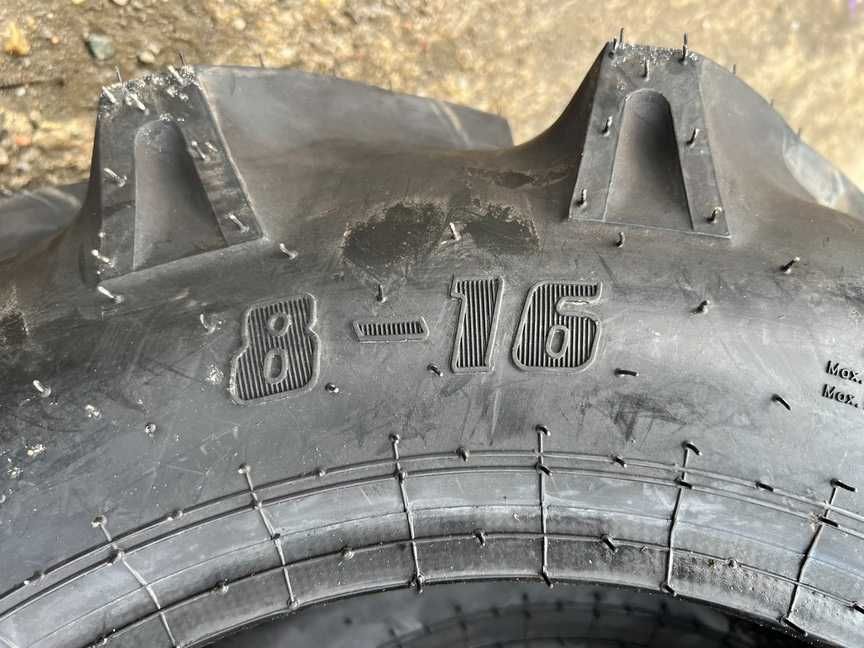 Anvelope noi 8-16 cu 6 pliuri pentru tractor japonez KUBOTA
