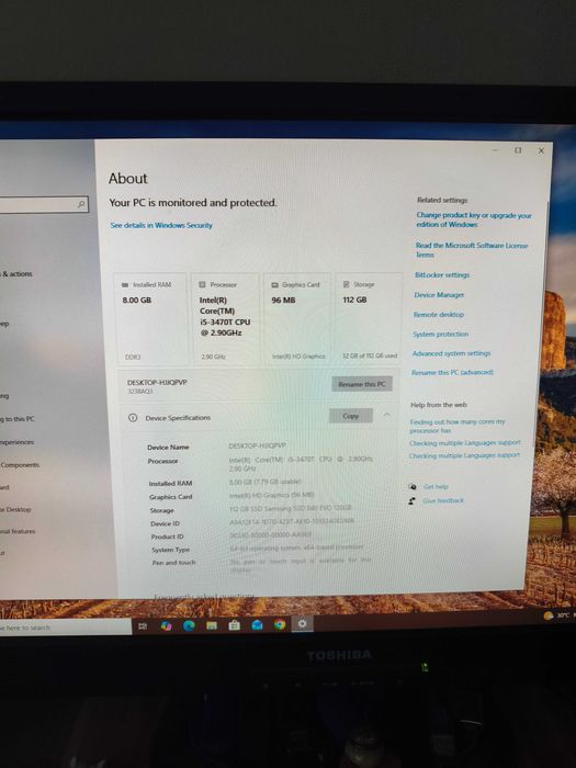Mini PC Lenovo/I5/Ssd/8gb