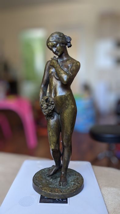 Vand statueta din bronz executata de Charles Cumberworth , sec. 19