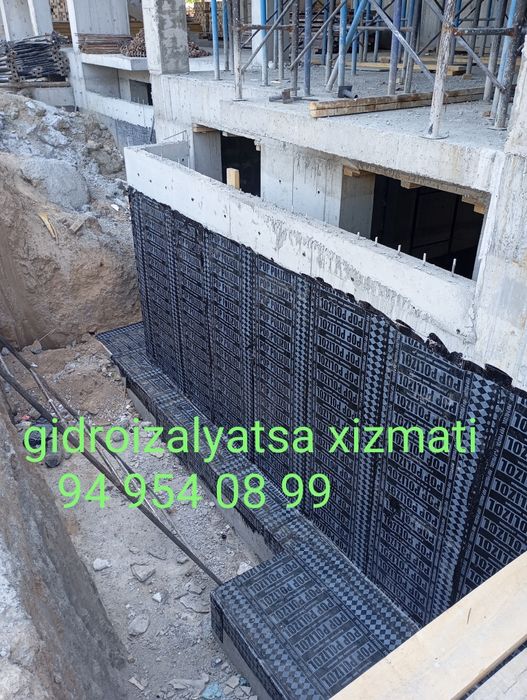 Gidro izalatsiya xizmati Гидроизоляция фундамента
