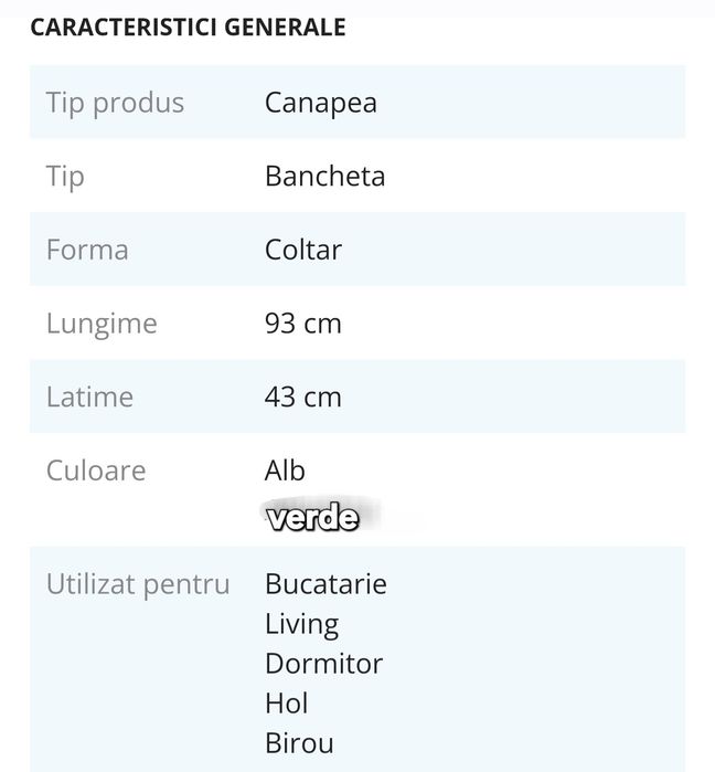 Canapea, Banchetă,  Colțar  93 cm × 43 cm × 82 cm