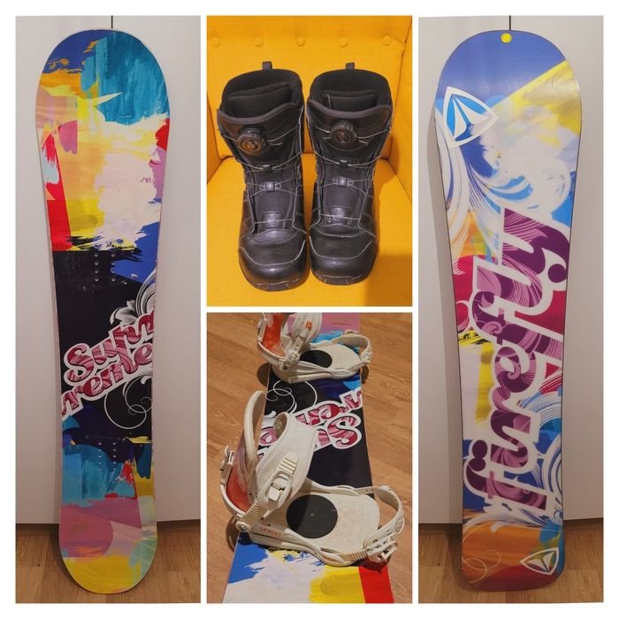 Placa snowboard 148 + legaturi UNION + boots Salomon BOA 39.5